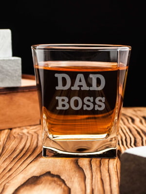 Стакан для виски "Dad Boss" | 6379681