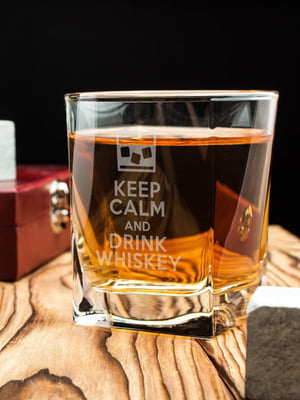 Склянка для віскі "Keep calm and drink whiskey" | 6379694