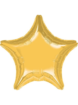 Фольгированный шар Звезда Gold металлик | 6380305