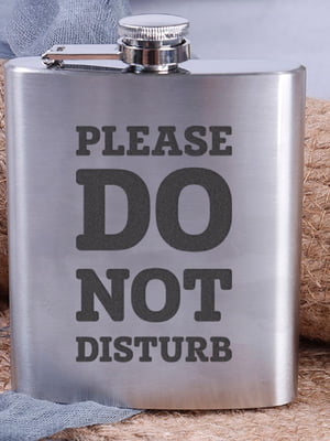 Фляга сталева "Please do not disturb" | 6380378