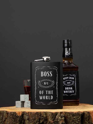 Фляга "Boss №1 of the world" | 6380432