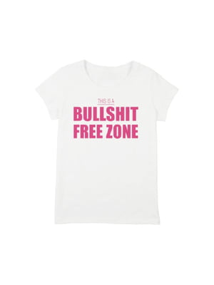 Футболка женская "Bullshit Free Zone" | 6380690