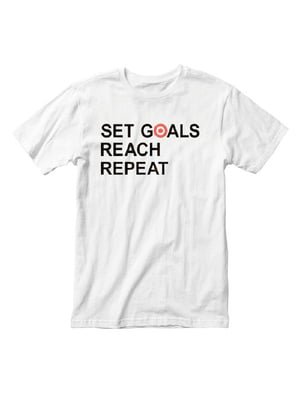 Футболка чоловіча "Set Goals Reach Repeat" | 6380893