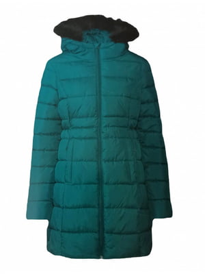 Зимова куртка водовідштовхувальна та вітрозахисна смарагдова | 6371628