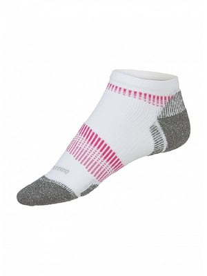 Шкарпетки для активного спорту білі з принтом | 6372193