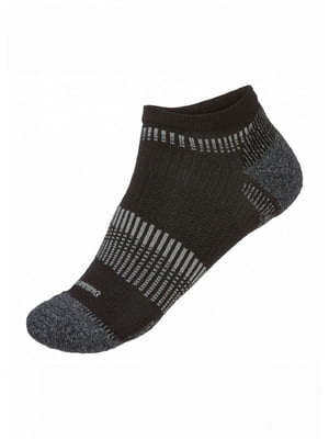 Шкарпетки для активного спорту чорні з принтом | 6372194