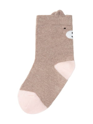 Шкарпетки бавовняні коричневі | 6372225
