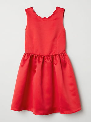 Платье атласное красное | 6372375