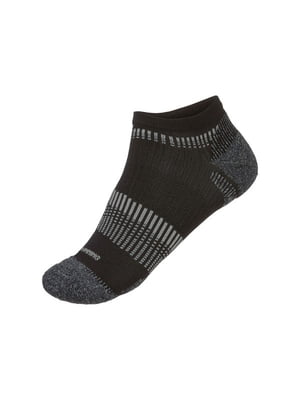 Шкарпетки для активного спорту чорні з принтом | 6372815