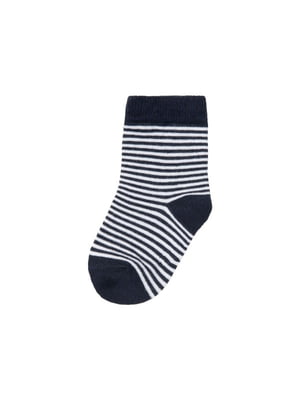 Шкарпетки бавовняні чорно-білі в смужку | 6373481