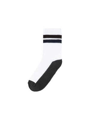 Шкарпетки бавовняні чорно-білі | 6373488