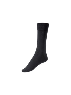 Шкарпетки однотонні високі чорні | 6373499