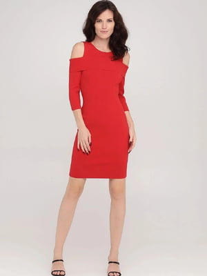 Сукня-футляр червоного кольору | 6373796