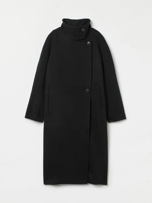 Пальто черное с пуговицами | 6373835