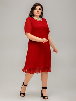 Сукня А-силуету червона | 6382554
