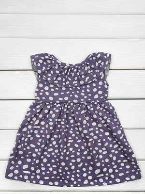 Сукня фіолетова в горох | 6386945