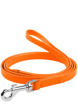 Кожаный поводок для собак Glamour 122 см 9 мм Оранжевый | 6388124