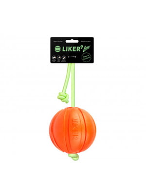Игрушка для собак Liker Lumi 9 Мячик со шнуром, который светится в темноте | 6388394
