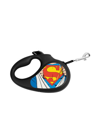 Повідець-рулетка з малюнком "Супермен Герой", розмір XS, для собак до 12 кг, 3 м | 6388705