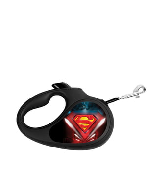 Поводок-рулетка с рисунком "Супермен Лого", размер L, для собак до 50 кг, 5 м | 6388712
