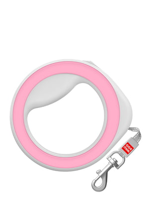 Поводок-рулетка круглая, для собак мелких и средних пород от 10 до 40 кг Розовая | 6388745