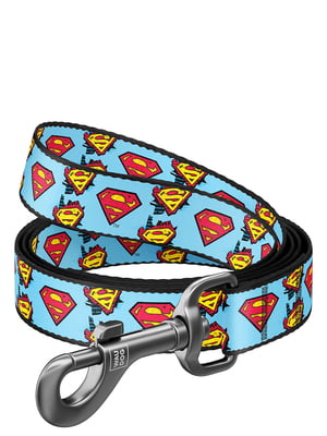 Нейлоновый поводок для собак Nylon с рисунком "Супермен" 122 см, 15 мм | 6388758