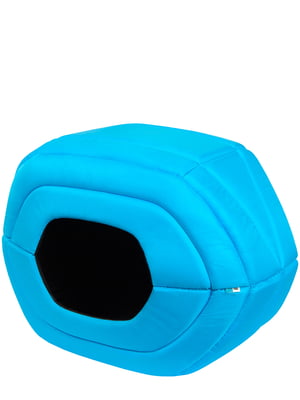 Домик-лежак для собак и кошек, размер S, 55x22x34 см, голубой | 6388779