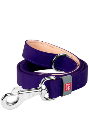 Кожаный поводок для собак Classic 122 см 14 мм Фиолетовый | 6389093