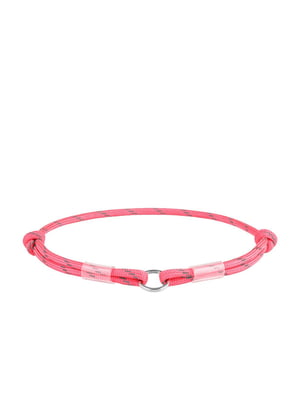 Шнурок для адресника из паракорда Smart ID, светоотражающий, 25-45 см 4 мм Розовый | 6389108