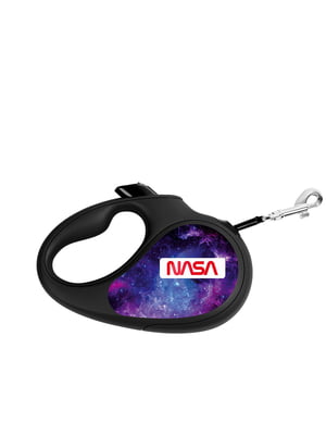 Поводок-рулетка для собак R-leash с рисунком "NASA21", размер S, до 15 кг, 5 м | 6389207