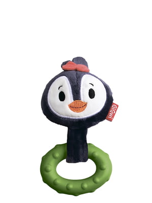 Іграшка для собак Suppa Puppa Пінгвін з пищалкою, текстиль/гума, 15 см | 6389297