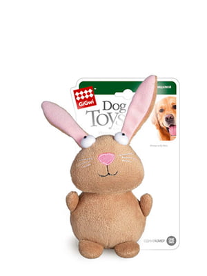 Іграшка для собак Plush Кролик з пищалкою, плюш, 16 см | 6389323