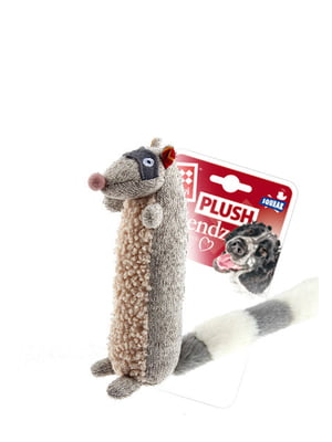 Іграшка для собак Plush Єнот із пищалкою, текстиль, 17 см | 6389333