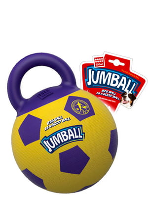 Іграшка для собак Ball М'яч футбольний з ручкою, гума, 26 см | 6389344