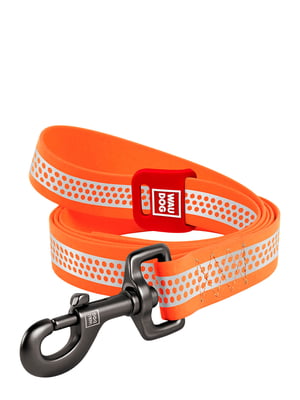 Поводок для собак водостойкий Waterproof, светоотражающий, размер M, 122 см 20 мм Оранжевый | 6389748
