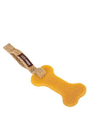 Іграшка для собак Gum Gum Гумова кістка мала, екорезина, текстиль, 24 см | 6390083