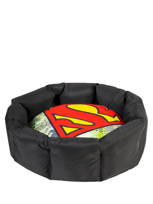 Лежанка для собак, со сменной подушкой, рисунок "Супермен", размер S, 34х45х17 см | 6390277