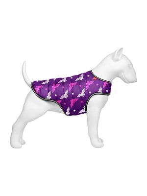 Курточка-накидка для собак, рисунок "Чудо-женщина фиолет", размер XXS | 6392323