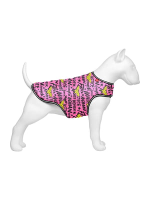 Курточка-накидка для собак, рисунок "Чудо-женщина в розовом", размер XS | 6392330
