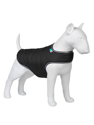 Курточка-накидка для собак черная, размер S | 6392373