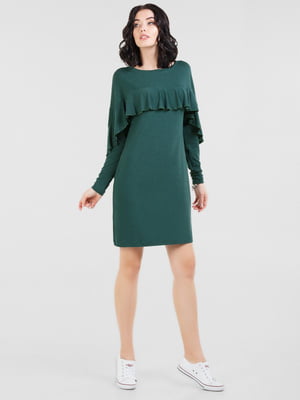 Платье-футляр зеленое | 6383979