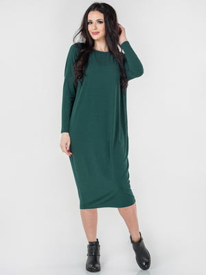 Сукня А-силуету зелена | 6384459