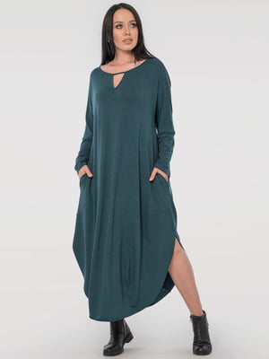Сукня А-силуету зелена | 6384699