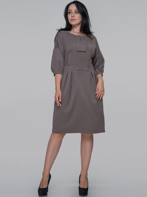 Сукня сіро-оливкового кольору | 6384952