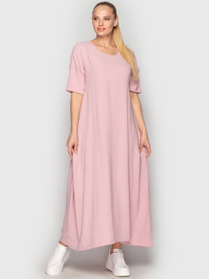 Платье А-силуэта розовое | 6384979