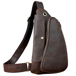 Рюкзак слинг коричневый | 6396490