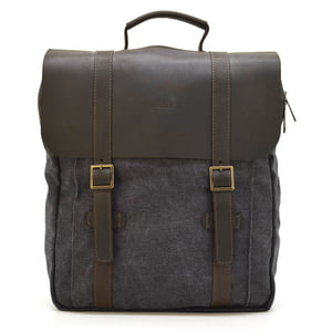 Сумка рюкзак для ноутбука из канвас серый | 6396544