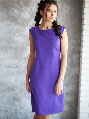 Платье-футляр фиолетовое | 6334211
