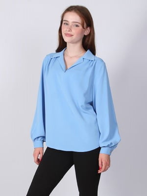 Блуза голубая | 6334608