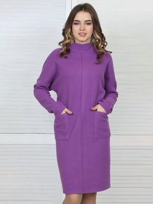Платье-свитер фиолетовое | 6397612